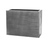 Gray fiberstone planter by Pottery Pots, showcasing a modern design and textured finish for stylish indoor or outdoor use.