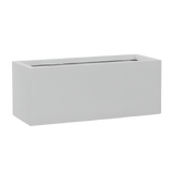 White Pottery Pots balcony featuring a sleek, modern design with clean lines and a minimalist aesthetic.