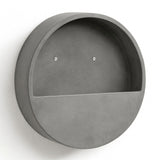 Wandpflanzschale Hanging Wally Grau aus Fiberstone – freigestellt