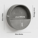 Wandpflanzschale Hanging Wally Grau Größe XS – Maße: Ø 30 cm, Höhe 9 cm