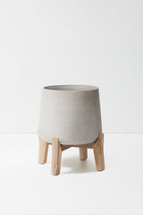 Patt Grey Washed Feet Low