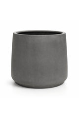 Patt Fiberstone Grau Pflanzkuebel Rund Innen_Aussen