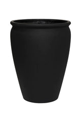 Artemis Pflanzkübel Schwarz aus Fiberstone – freigestellt