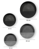 Hanging Wally 4er Set Schwarz / Grau