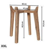 Feet High Pflanzenständer handgefertigt aus Naturholz