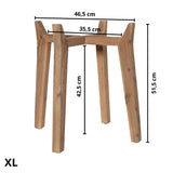 Feet High Pflanzenständer handgefertigt aus Naturholz