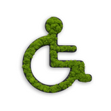 Islandmoos Piktogramm Toilettenrollstuhl Finestgreen