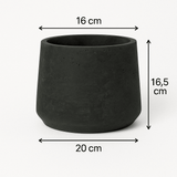 4x Patt Black Washed Ø:20 L