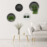 Hanging Wally 4er Set Grau / Schwarz / Matt Weiß