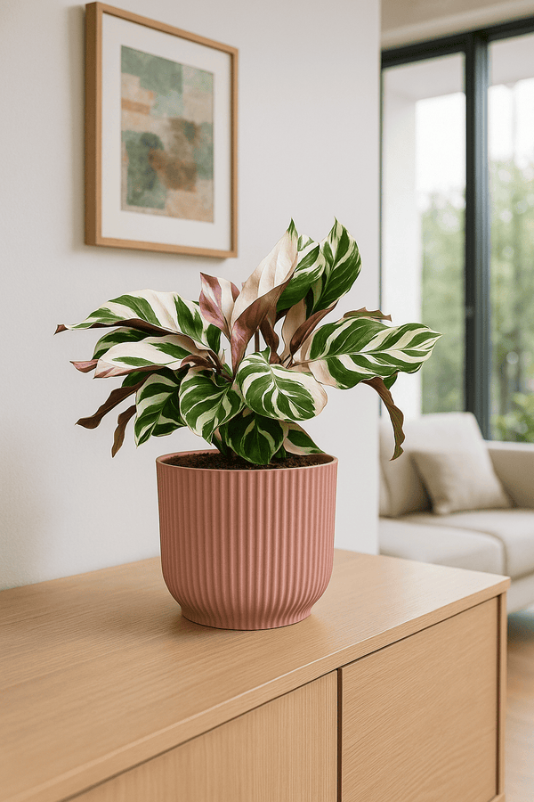Calathea Fusion White - Korbmarante Ø:13 H:40 cm