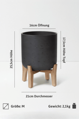 Charlie Black Washed Feet Low Größe M [v=M|ø21|ö16|h25.5|t16.5]