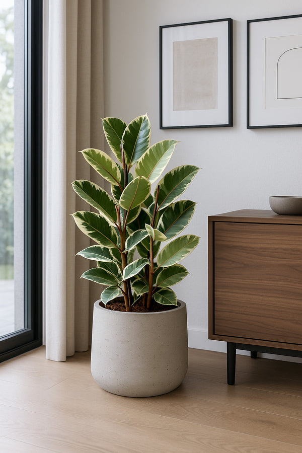 Gummibaum - Ficus elastica Tineke Ø:27 H:90 cm