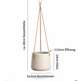 Hanging Patt Set Grau (2er Set) Finestgreen 