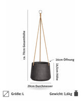 Hanging Patt Schwarz Größe L [v=L|ø20|ö16|h16.5]