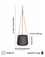 Hanging Patt Set Schwarz (2er-Set) Finestgreen 