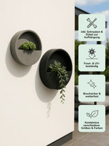 Hanging Wally 4er Set Schwarz / Grau