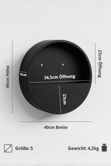 Hanging Wally Wandgefaess Fiberstone Schwarz Groesse S Massangaben [v=S|ø40|B9|t16]