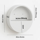 Hanging Wally Wandgefaess Fiberstone Matt Weiss Groesse S Massangaben [v=S|ø40|B9|t16]