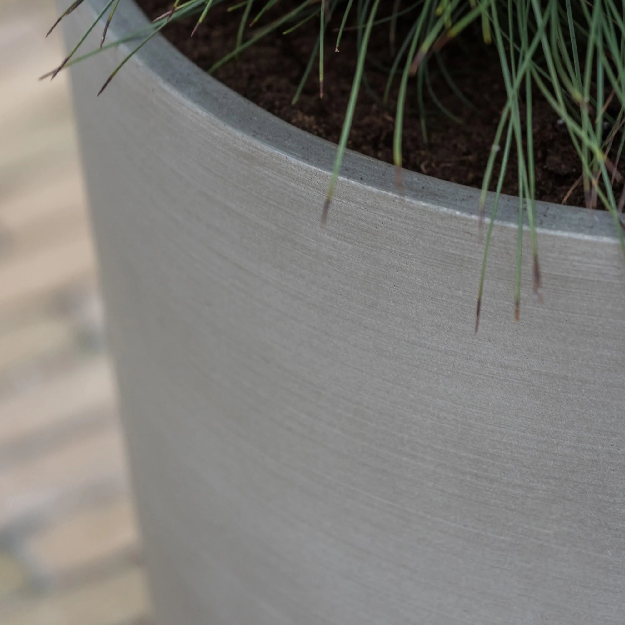 Material Sandstein Pflanzkübel Max Clouded Grey Grau Übersicht