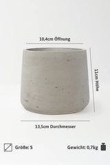 Patt Grey Washed Größe S [v=S|ø13.5|ö10.4|h11]