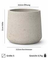 Patt Grey Washed Pflanzkübel Größe S [v=s]