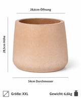 Patt Terrakotta Clay Washed Pflanzkübel aus Fiberclay [v=xxl]