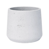 White washed Konfigurator Patt with a diameter of 20 cm and height of 17 cm, showcasing a modern design.