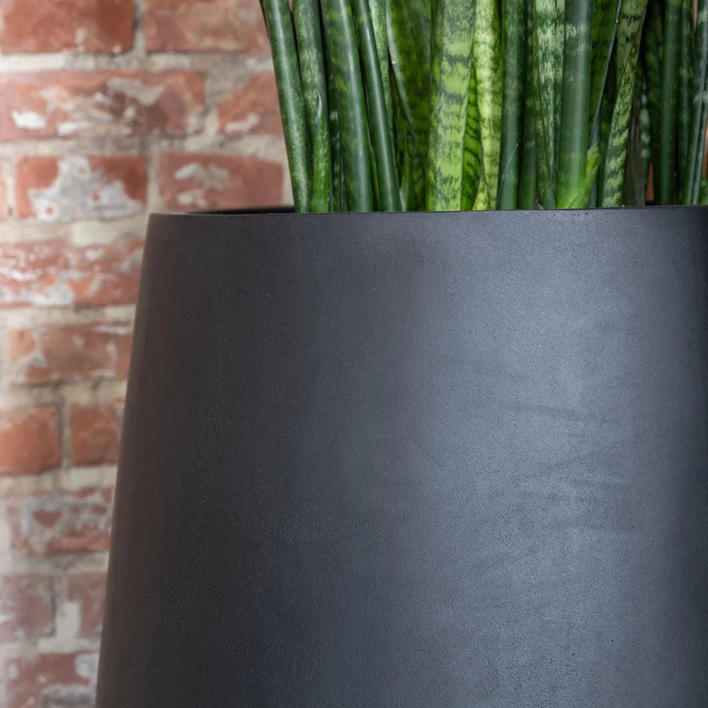 Fiberstone Pflanztopf Schwarz