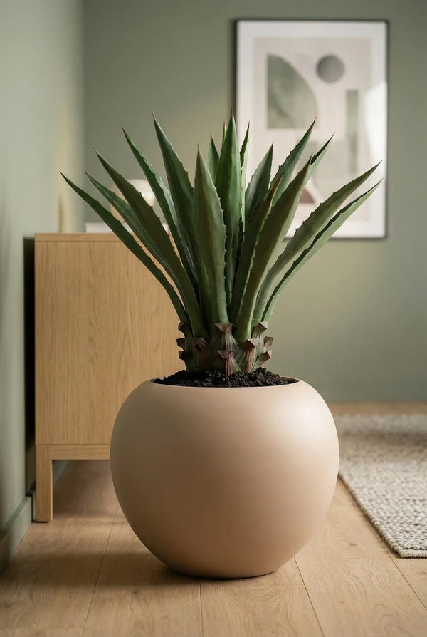 Blumentopf Stream Puderrosa aus Fiberglas