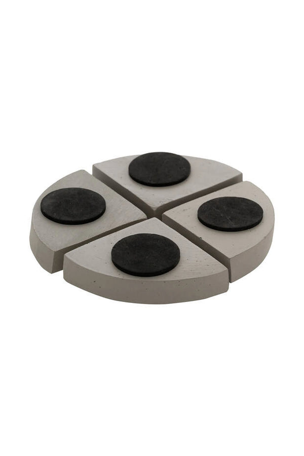 Pot Feet Untersetzer Clouded Grau