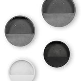 Hanging Wally 4er Set Grau / Schwarz / Matt Weiß
