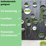 Hanging Wally 4er Set Grau / Schwarz / Matt Weiß