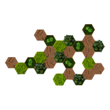 Kork-Hexagon Set, 25er Set